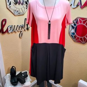 JustFab Color Block Dress w/ Pockets sz Sm *NwT*